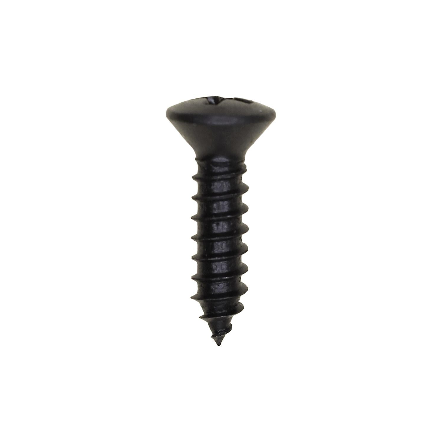 #10 x 3/4" Phillips Oval Head Tapping Screw - Black Oxide