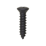 #10 x 3/4" with #8 Head Phillips Oval Head Tapping Screw - Black Oxide