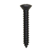 #10 x 1-1/4" Phillips Oval Head Tapping Screw - Black Oxide
