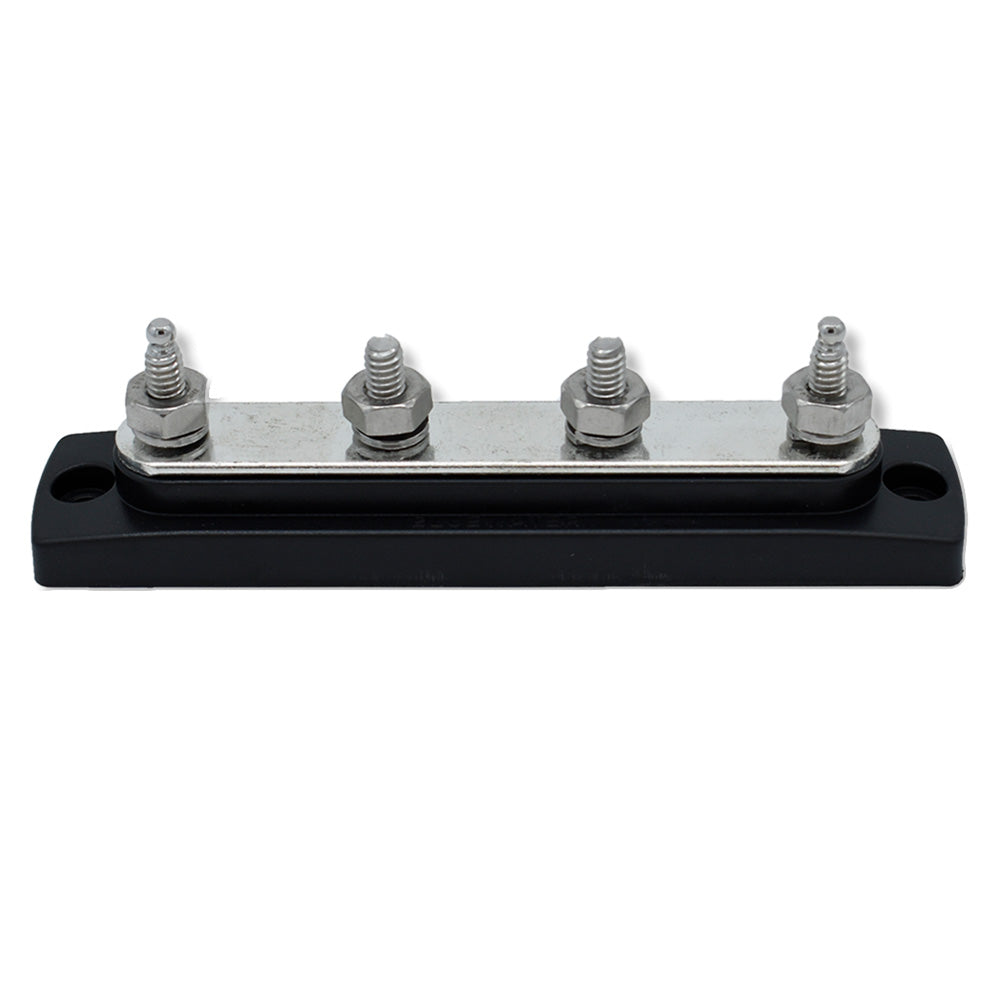 Common Stud Busbar 4 Gang - Black