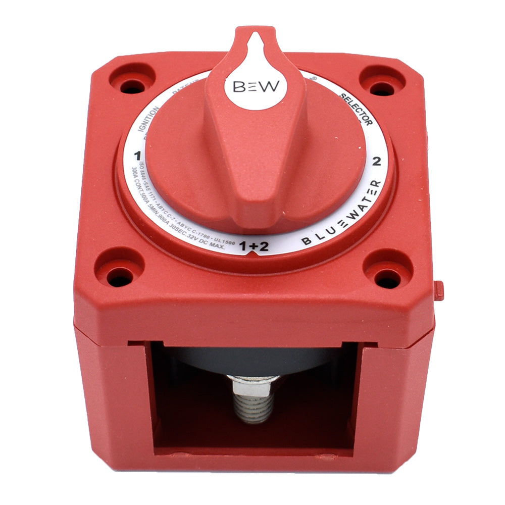 Off/1/2/Both Battery Switch - Surface Mount - Red