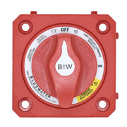 Off/On Combine Battery Switch w/o Base - Panel Mount - Red