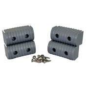 BunkWrap End Cap 2x4" Grey Accessory Kit w/Stainless Steel Hardware *4-Pack