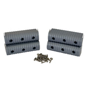 BunkWrap End Cap 2x6" Grey Accessory Kit w/Stainless Steel Hardware *4-Pack