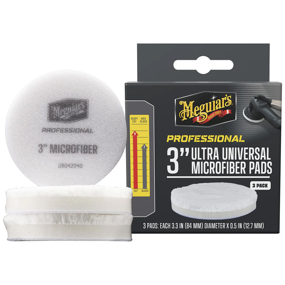 Professional 3" Ultra Universal Microfiber Pads *3-Pack