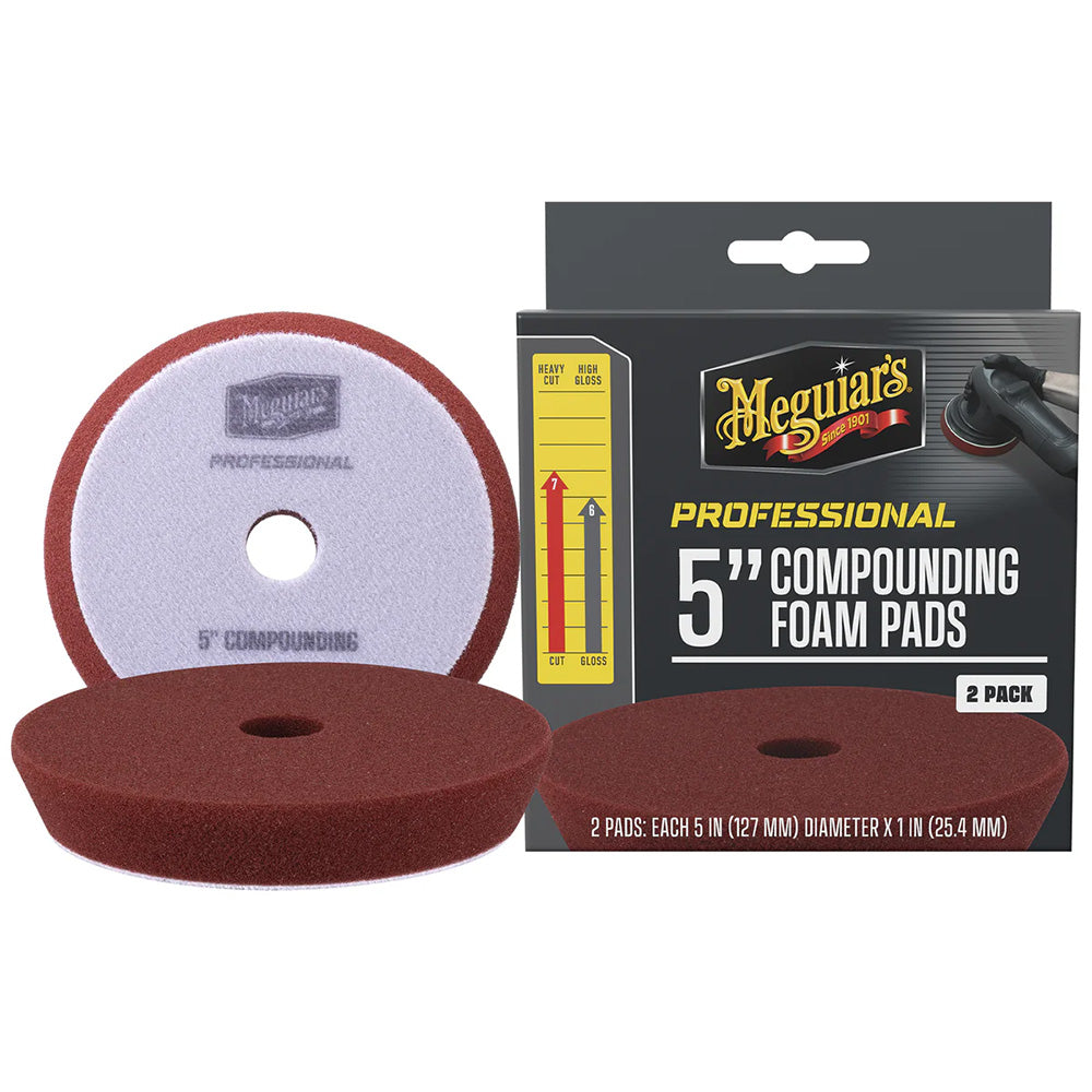 Professional 5" Compounding Foam Pads *2-Pack