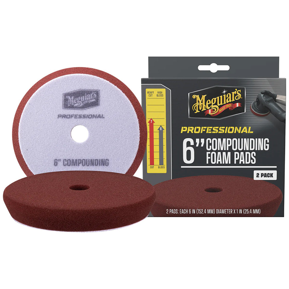Professional 6" Compounding Foam Pads *2-Pack