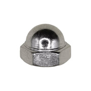 #8-32 x 5/16" Steel Acorn Cap Nut - Nickel