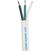 White Triplex Cable - 12/3 - White, Black, Green - Sold by the Foot