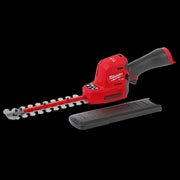 Cordless Battery-Powered Hedge Trimmer, Double-Sided 8 in L Blade, 12V