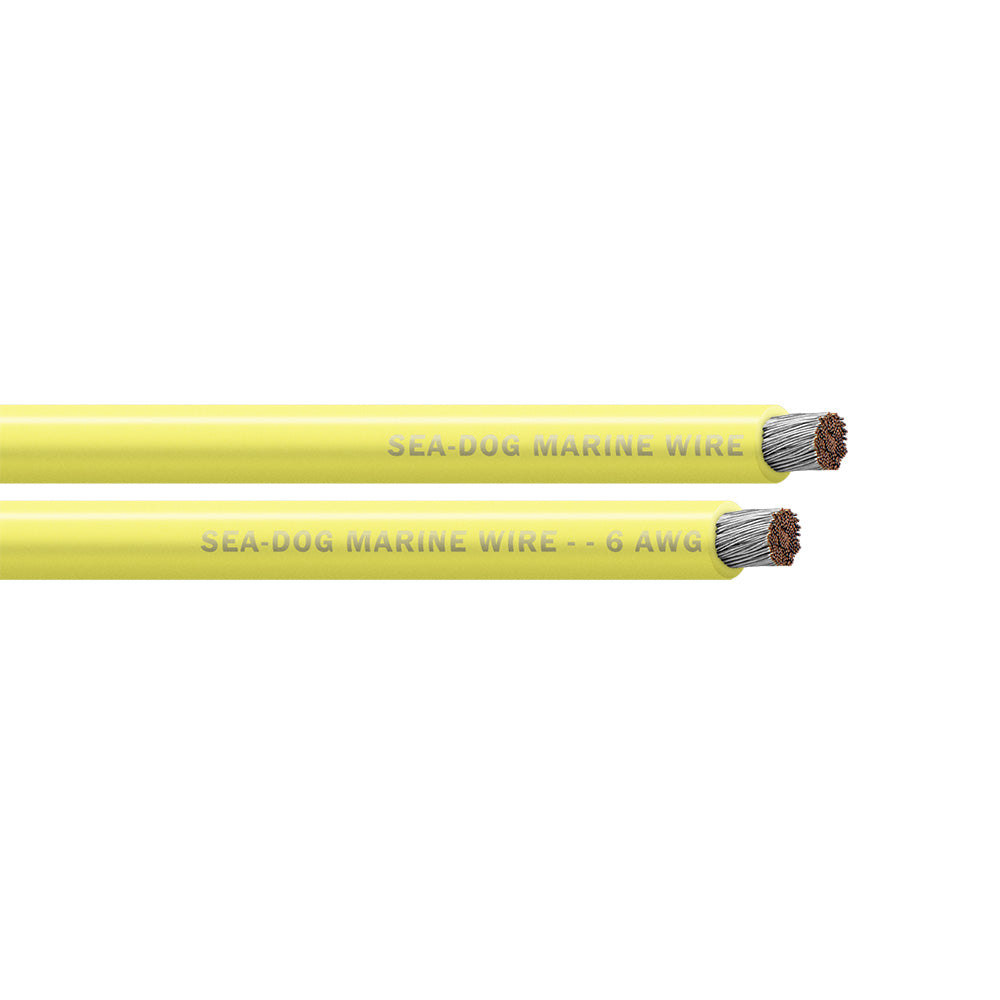 6 AWG Yellow Battery Cable - 25'