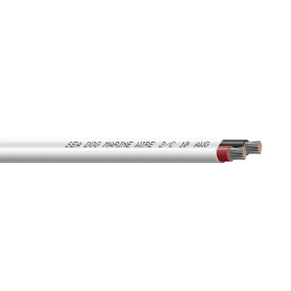 10/2 AWG Flat Duplex Wire - Red/Black - 400'