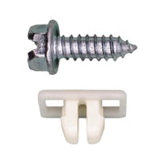 #14 x 3/4" Slotted Wash Head License Plate Screw with Nut