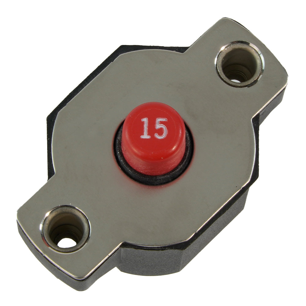 15A Push Button Circuit Breaker - Reset Only