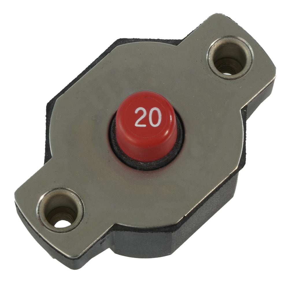 20A Push Button Circuit Breaker - Reset Only