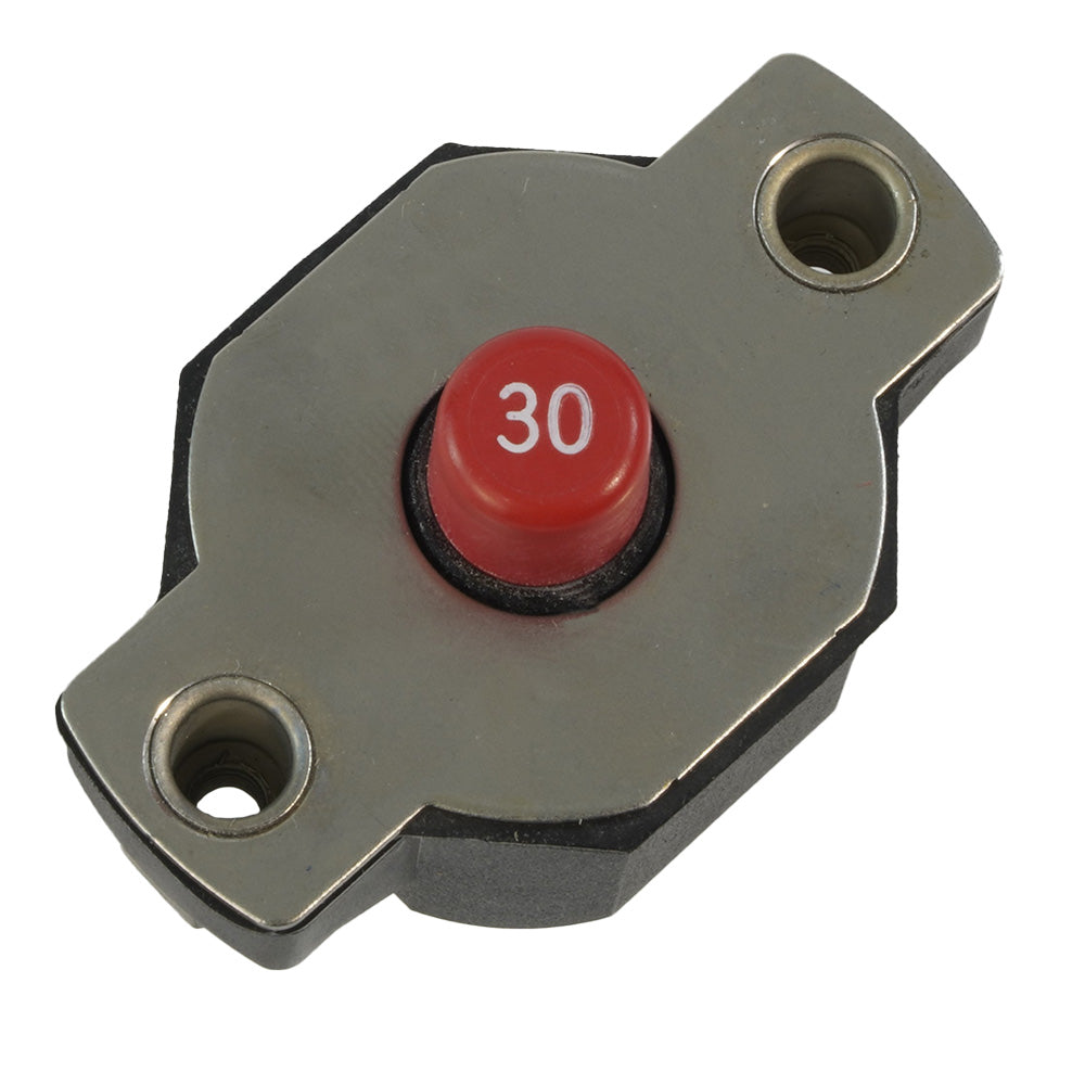 30A Push Button Circuit Breaker - Reset Only