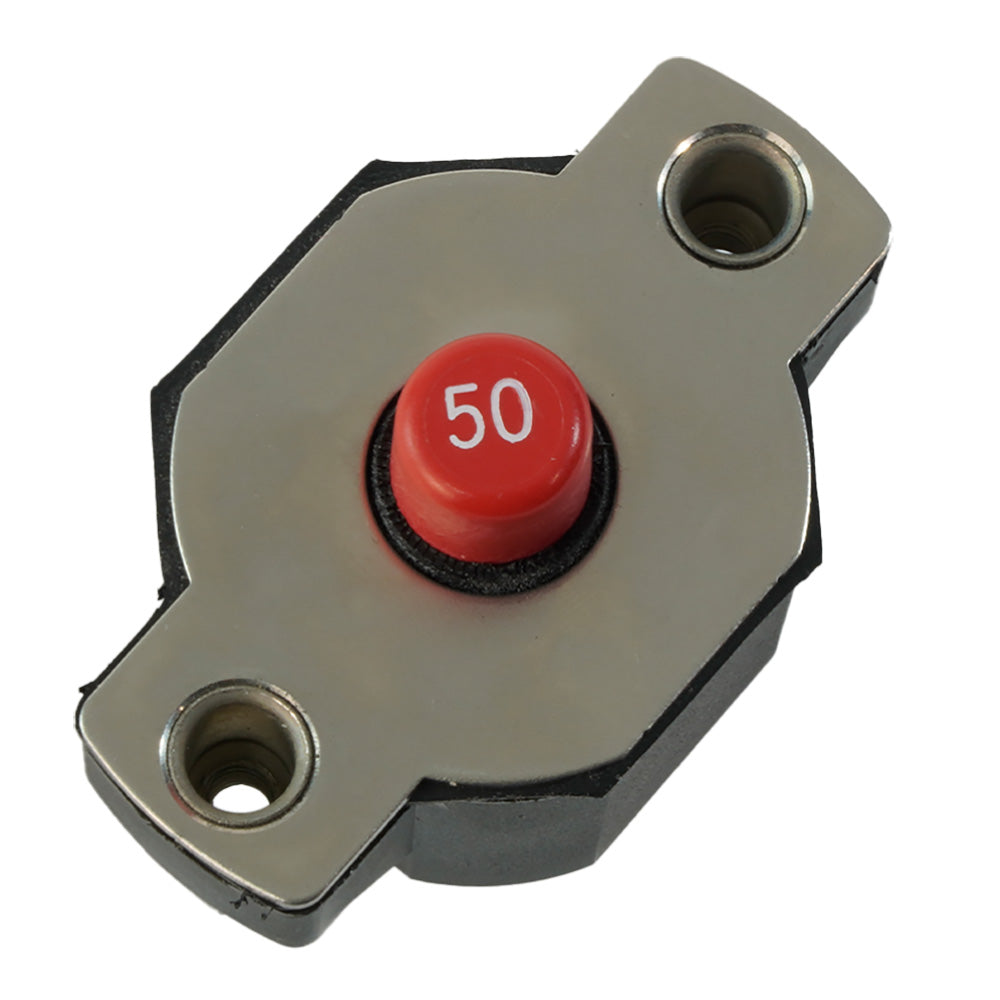 50A Push Button Circuit Breaker - Reset Only