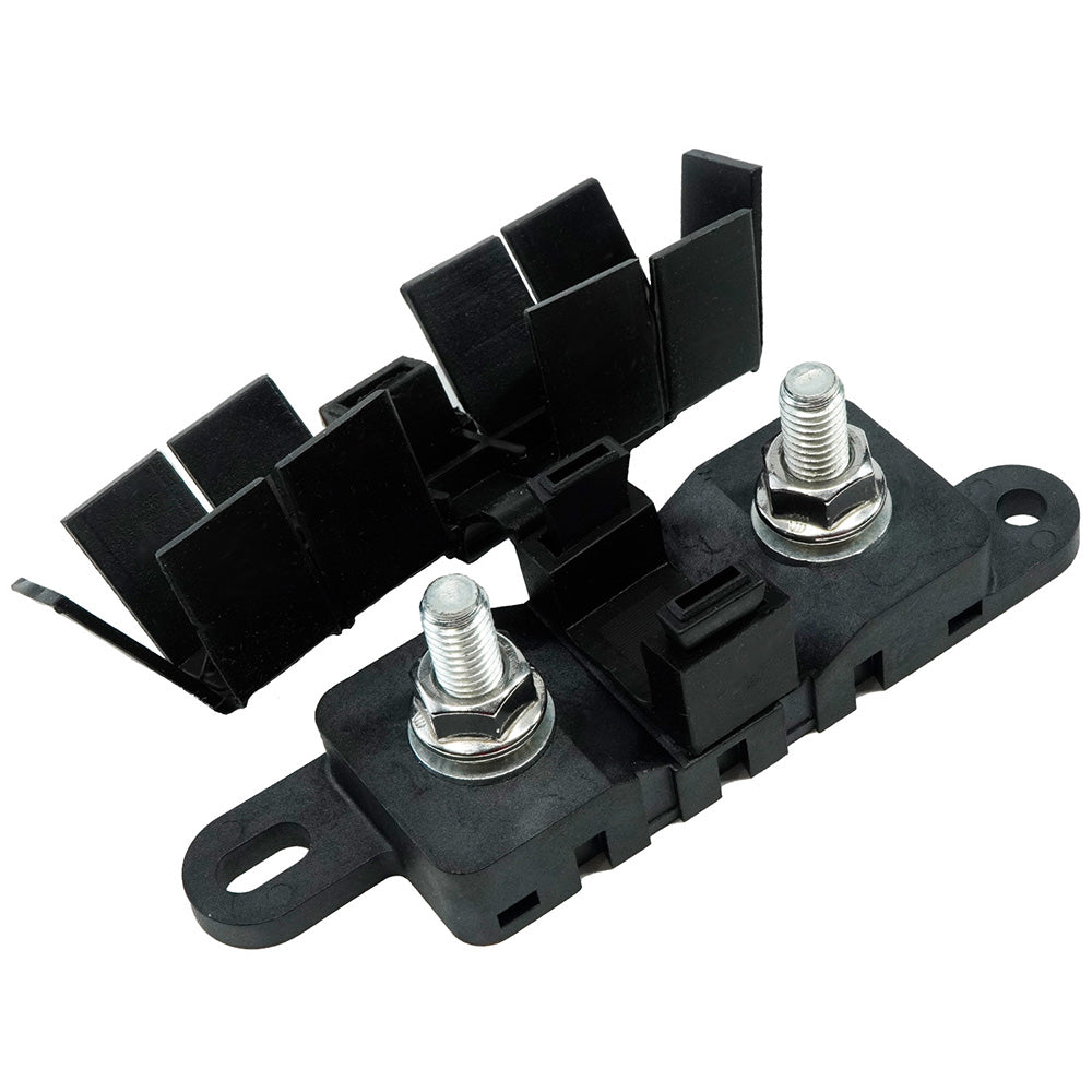 Mega Fuse Block M8 Stainless Self-Locking Hardware w/Black Cover
