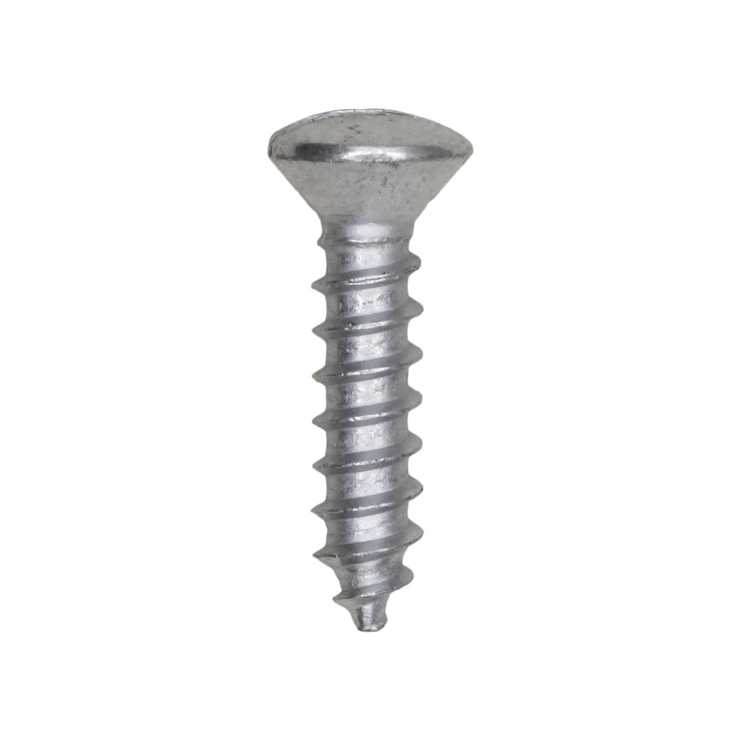 #8 x 3/4" Slotted Head Oval Ab Tapping Screw - Zinc