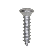 #8 x 3/4" Slotted Head Oval Ab Tapping Screw - Zinc