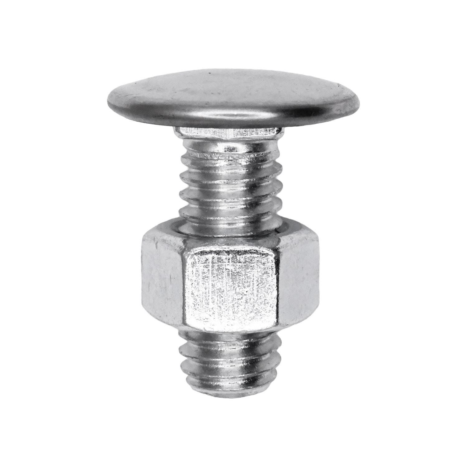 Bumper Bolt 3/8"-16 x 1" Stainless Steel Cap Pan Head with Nut