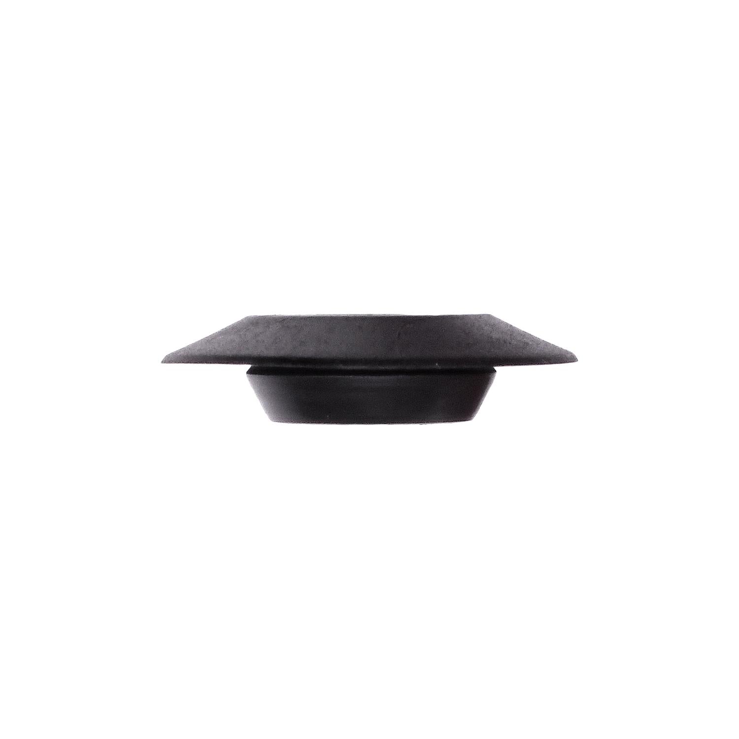 Flush Sheet Metal Plug Plastic 1/2" Hole Black