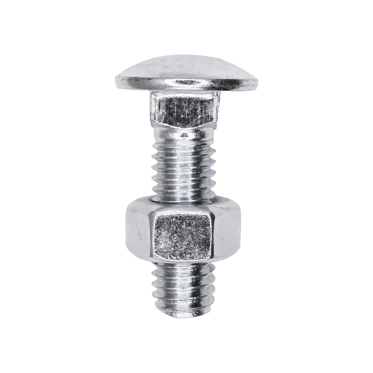 Bumper Bolt 7/16"-14 x 1-1/2" Uncapped with Nuts - Zinc