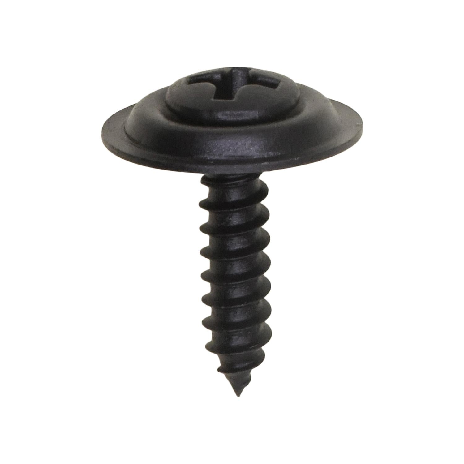 #6 x 5/8" Phillips Oval Head Ab Tapping Sems - Black Phosphate
