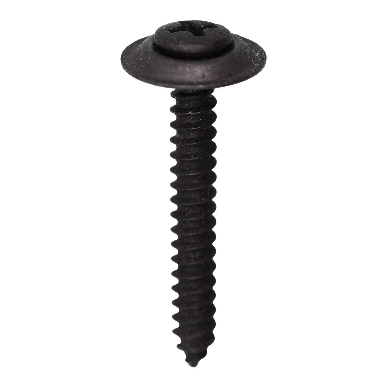 #8 x 1-1/4" Phillips Oval #6 Head Ab Tapping Sems - Black