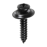 #10 x 1" Phillips Oval #8 Head Ab Tapping Sems - Black
