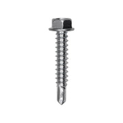 #12 x 1"-1/4" Indented Hex Washer Head Number 3 Super Teks - Zinc