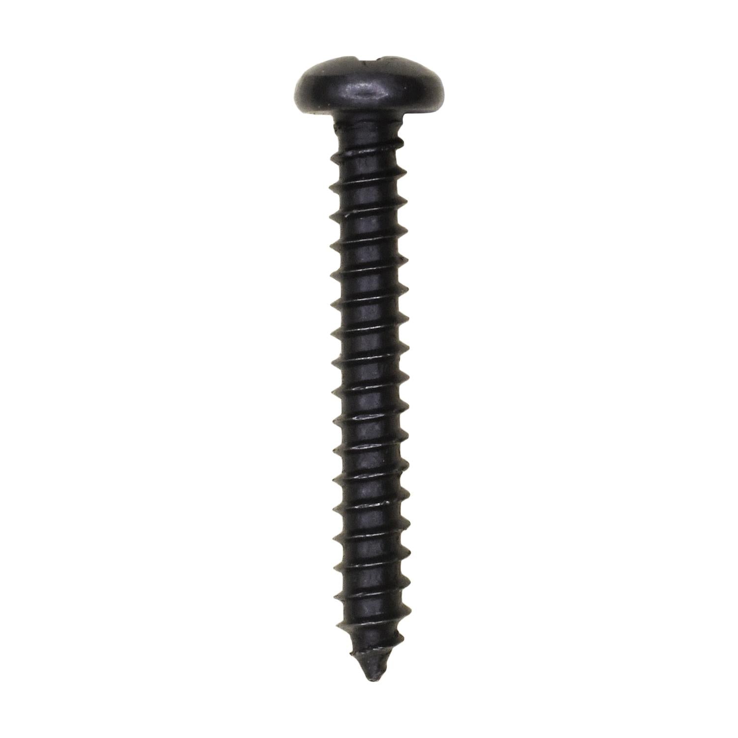 #6 x 1" Phillips Pan Head Tapping Screw - Black Oxide