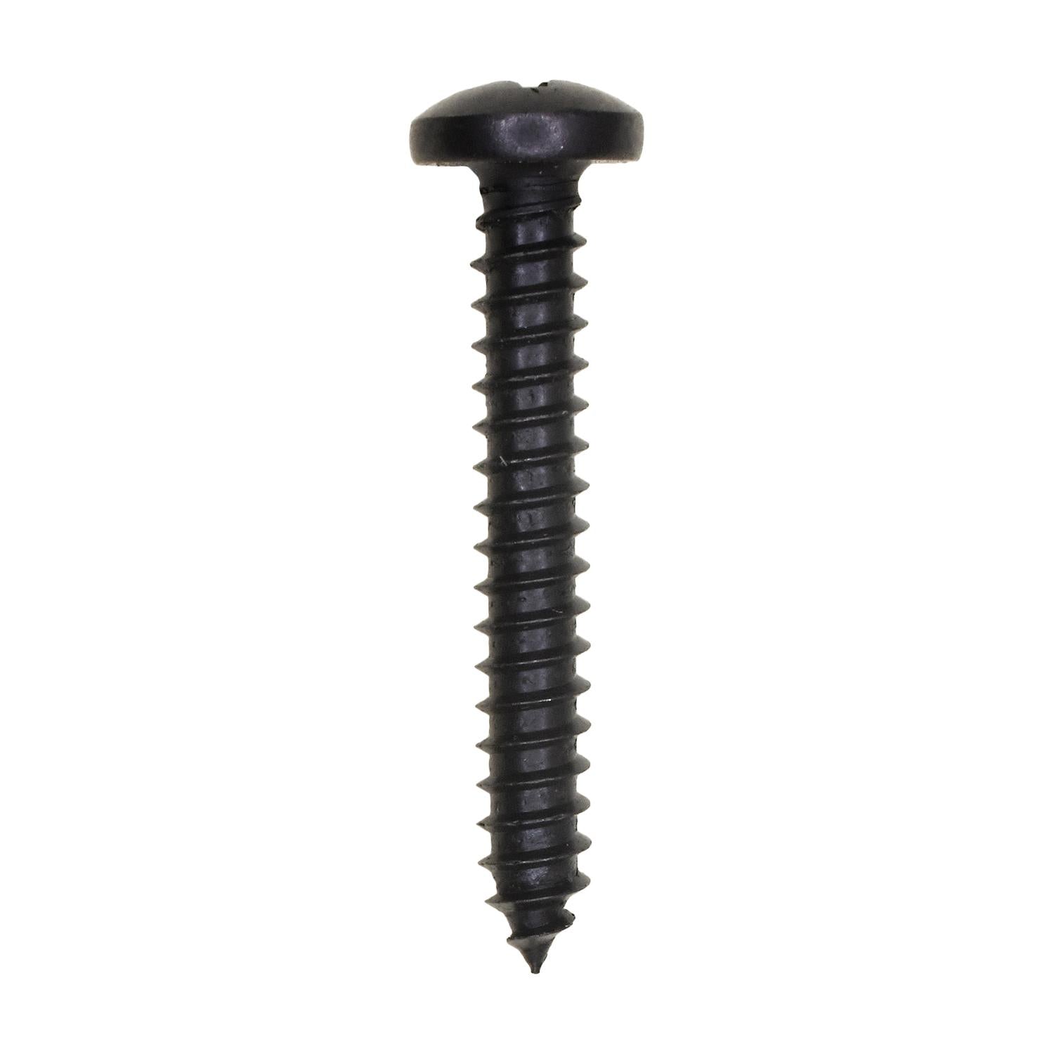 #10 x 1-1/4" Phillips Pan Head Tapping Screw - Black Oxide