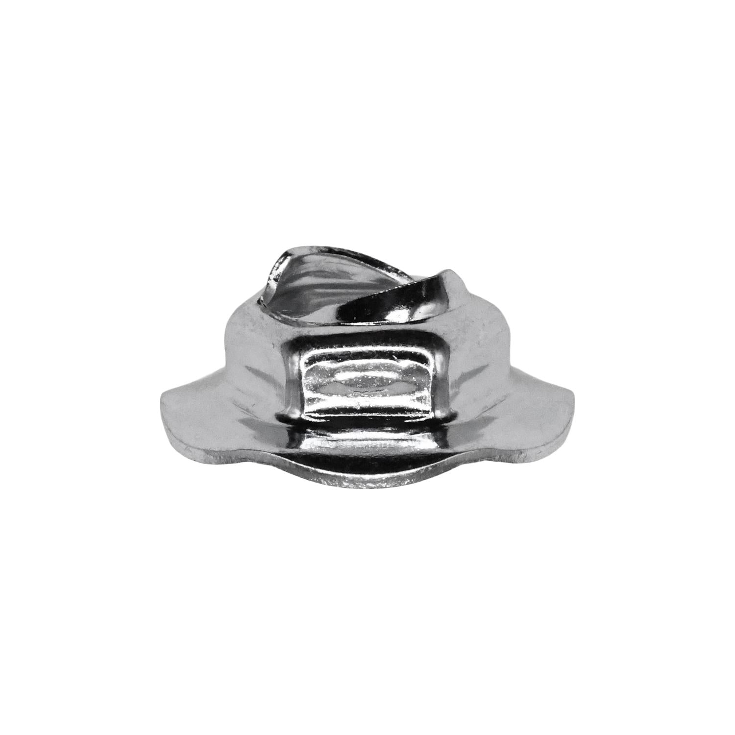 Thread Cutting Nut 6.3mm Stud Size - Zinc