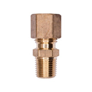 Brass Male Compression To Pipe Adapter 1/4" Tube 1/8" Pipe