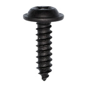 Phillips Flat Washer Head Tapping Screw 8 x 5/8" Black