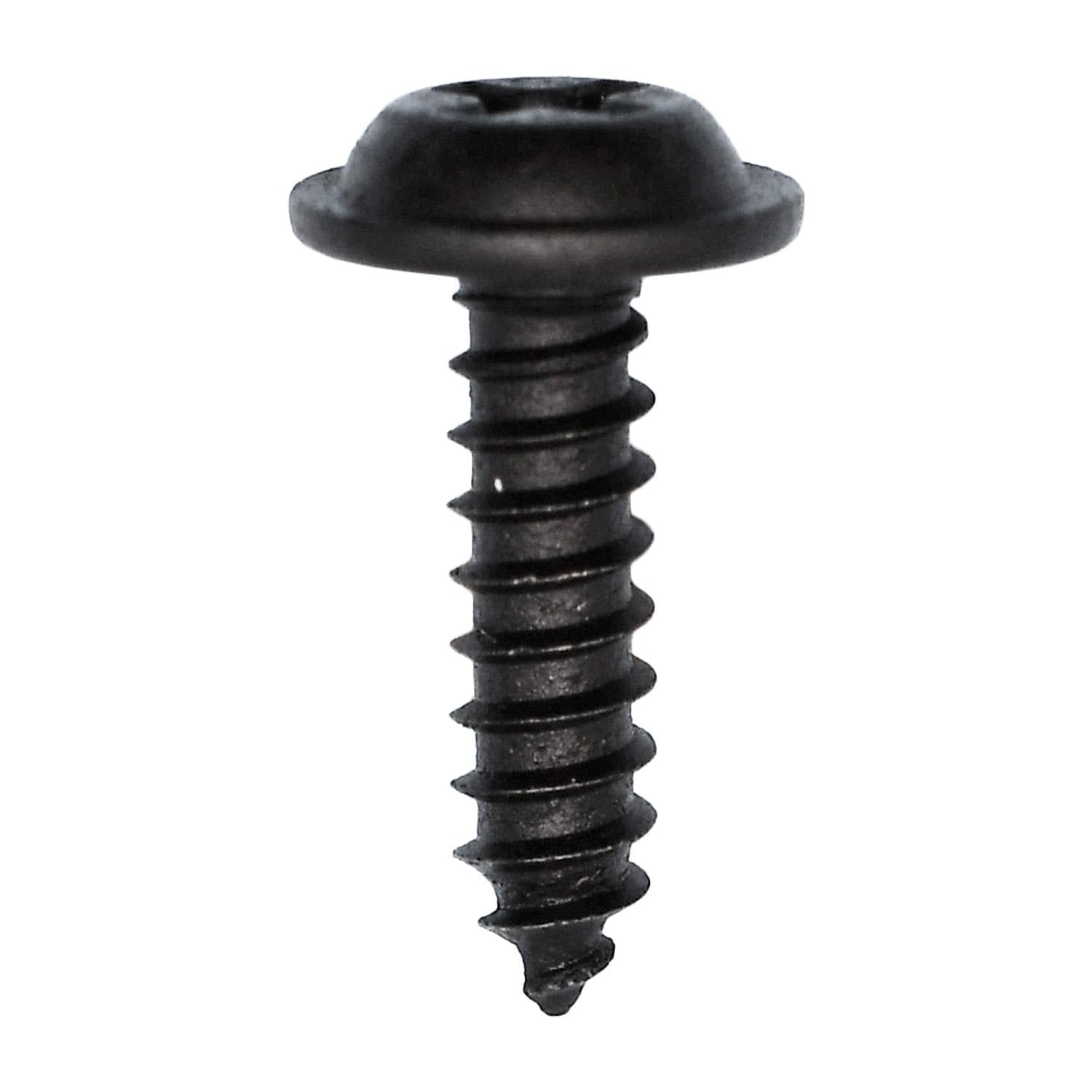 Phillips Flat Washer Head Tapping Screw 8 x 5/8" Black
