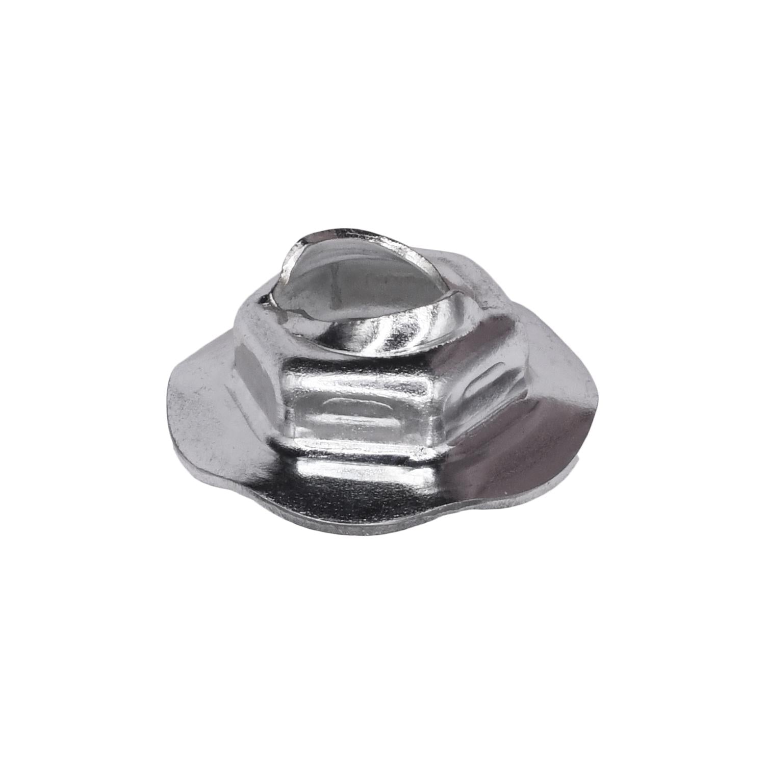 Thread Cutting Nut 6.3mm Stud Size - Zinc