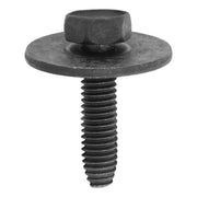 6-1.0 x 25mm Hex Head Sems 24mm O.D. - Black Polyseal