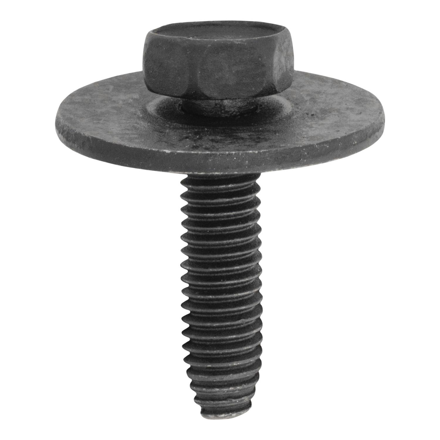 6-1.0 x 25mm Hex Head Sems 24mm O.D. - Black Polyseal