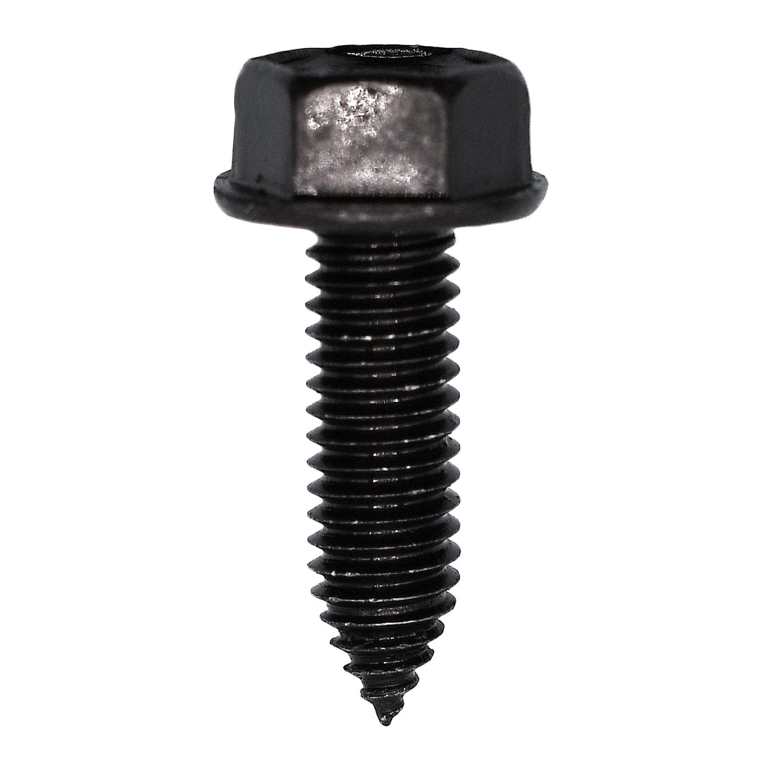 6-1.0 x 20mm Hex Washer Head - Black Polyseal