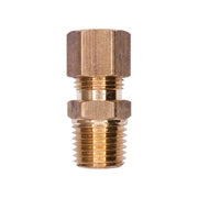 Brass Male Compression To Pipe Adapter 5/16" Tube 1/8" Pipe