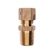 Brass Male Compression To Pipe Adapter 5/16" Tube 1/4" Pipe