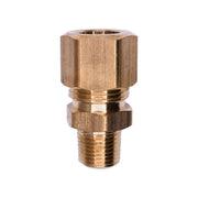 Brass Male Compression To Pipe Adapter 3/8" Tube 1/8" Pipe