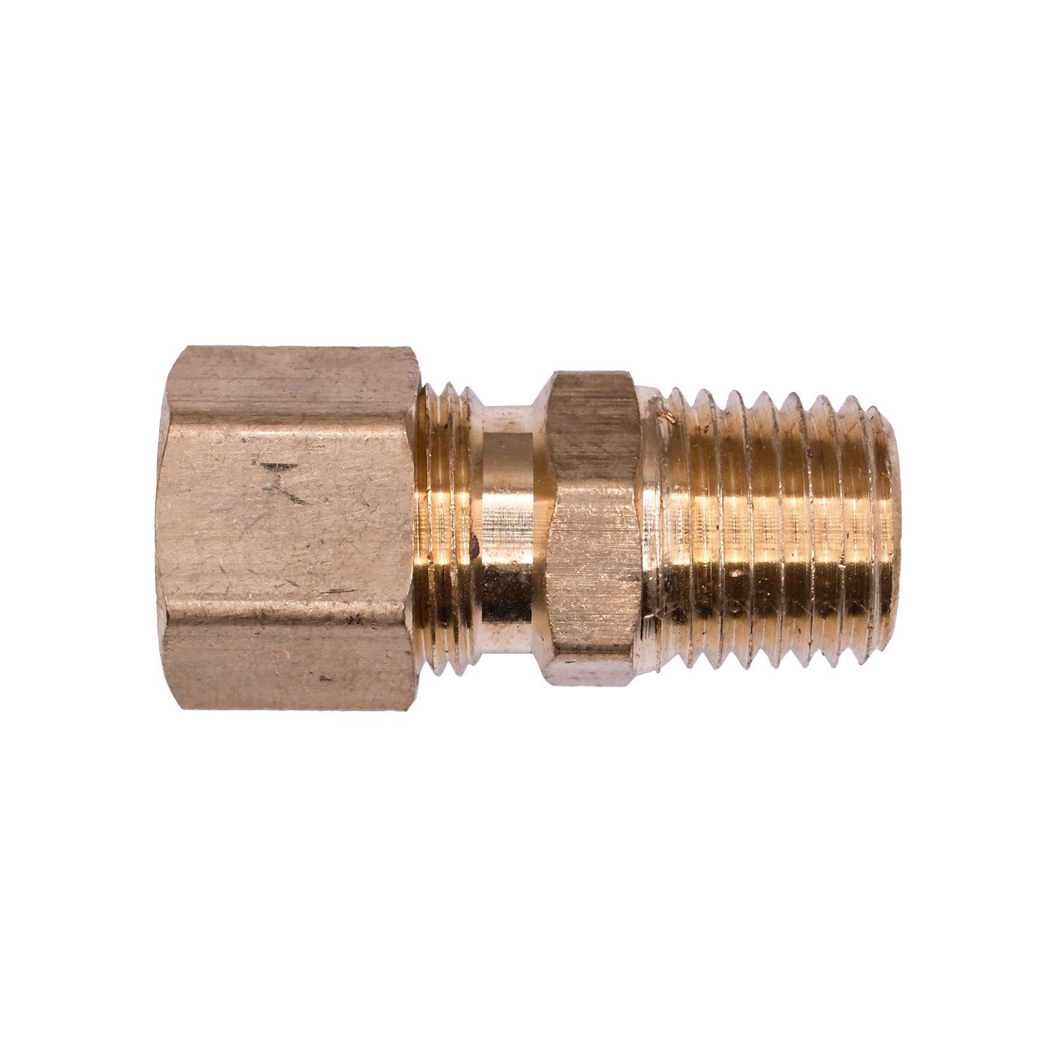 Brass Male Compression To Pipe Adapter 3/8" Tube 1/4" Pipe