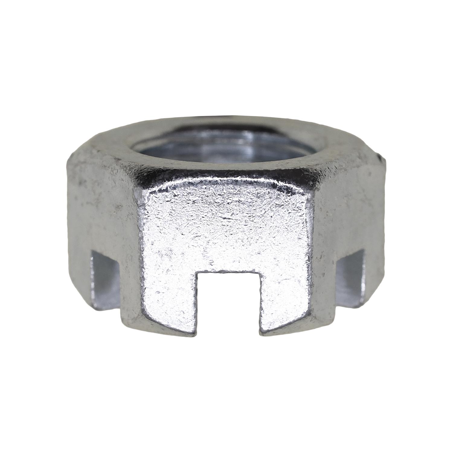 Slotted Finished Hex Nuts 5/8"-18 Sae Zinc