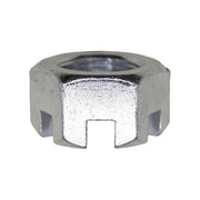 Slotted Finished Hex Nuts 5/8"-18 Sae Zinc
