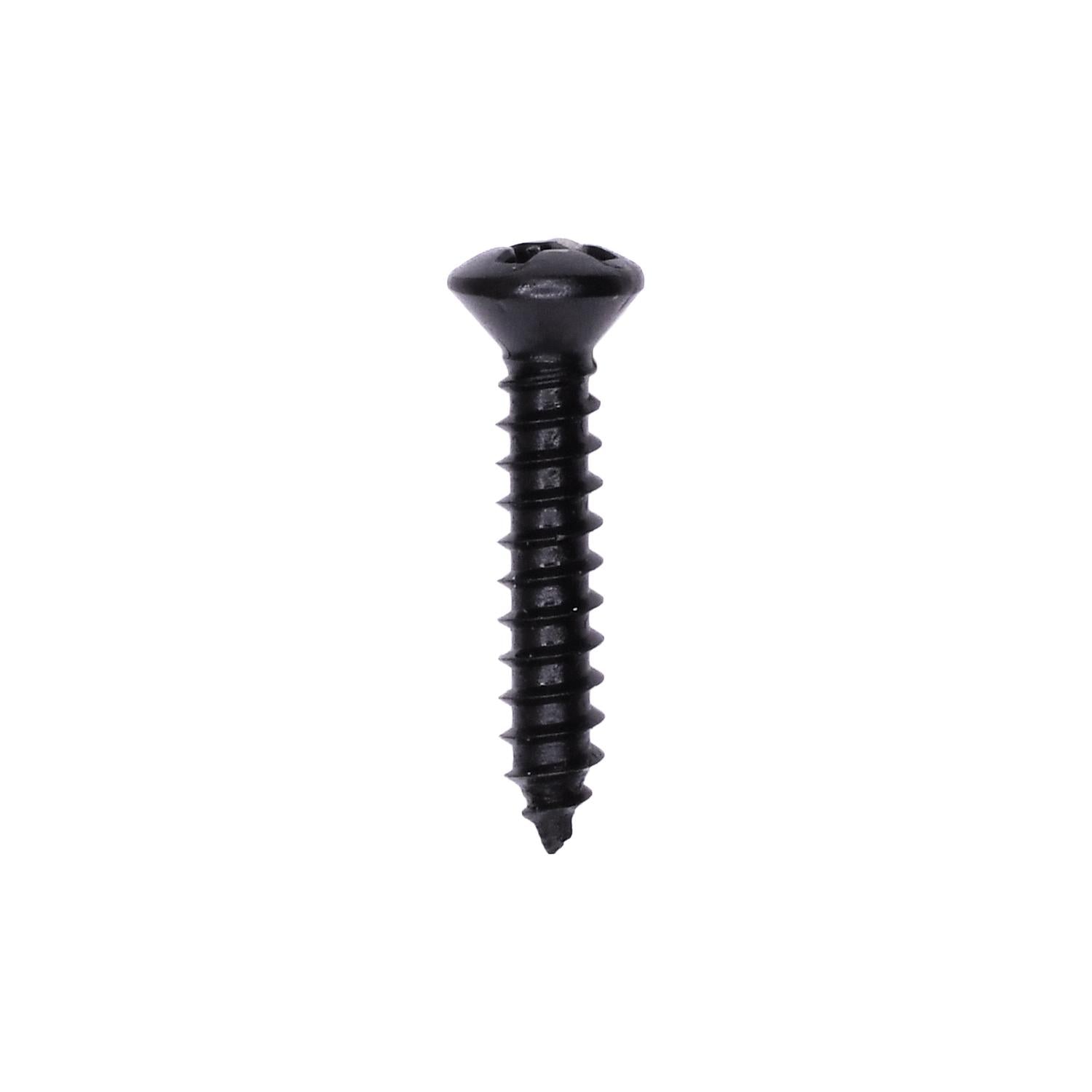 Phillips Oval Head 6 x 3/4" Tapping Screw Black Oxide