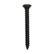 Phillips Oval Head Tapping Screw 6 x 1-1/4" Black