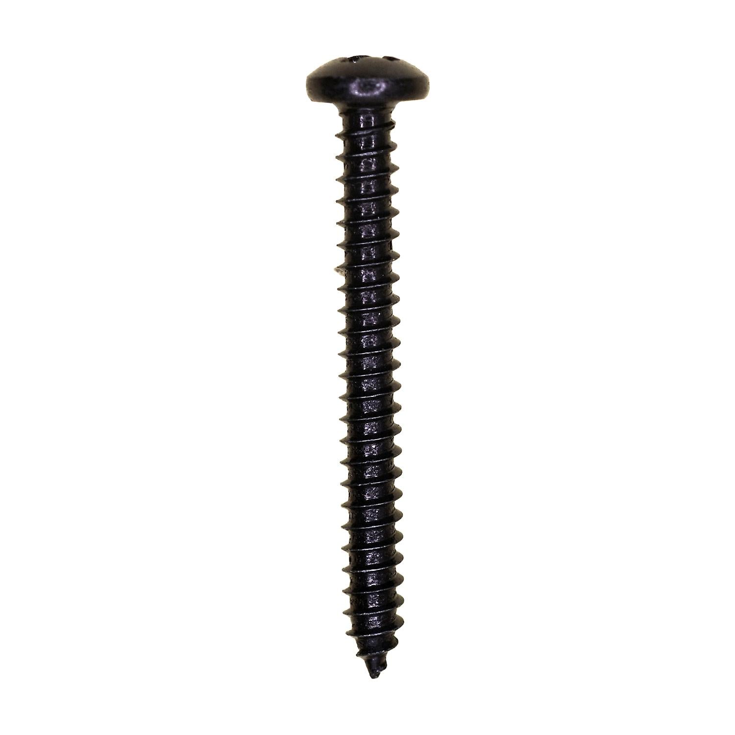 #8 x 1-1/2" Phillips Pan Head Tapping Screw Black Oxide